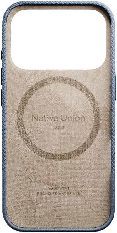 Фото Чехол Native Union Paris (Re)Classic Case для iPhone 17 Pro Синий На фото изображено Чехол Native Union Paris (Re)Classic Case для iPhone 17 Pro Синий