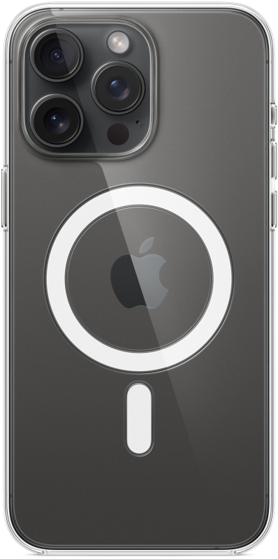 Чехол Apple MagSafe для iPhone 15 Pro Max, прозрачный