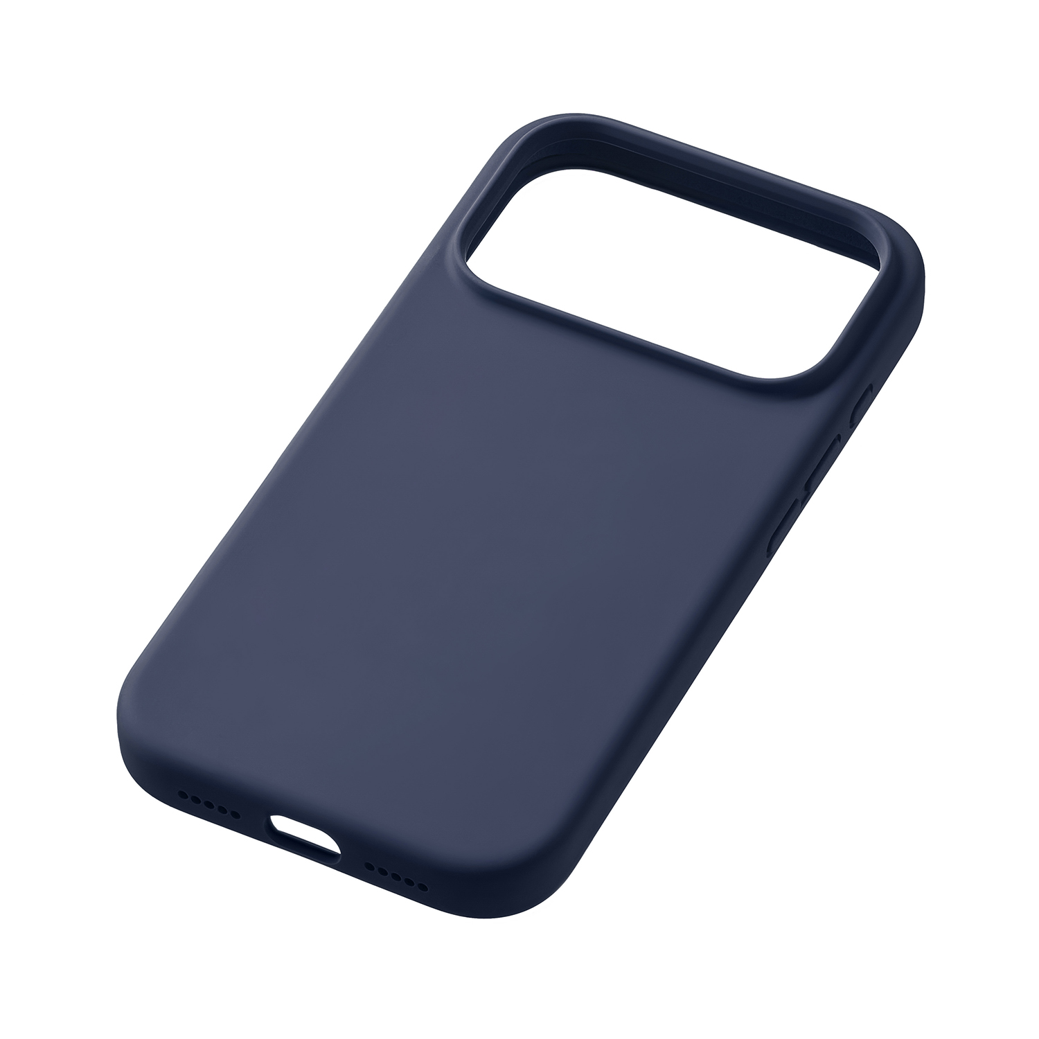 На фото изображено Чехол защитный uBear Touch Mag Case для iPhone 17 Pro, MagSafe, темно-синий