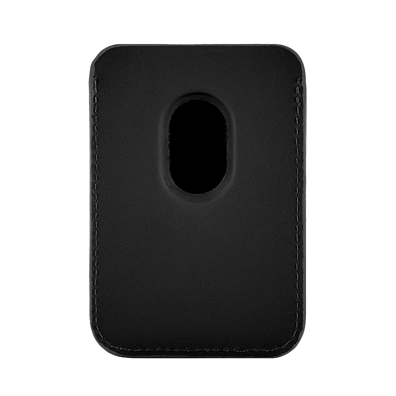 Магнитный кардхолдер uBear Leather Shell, чёрный
