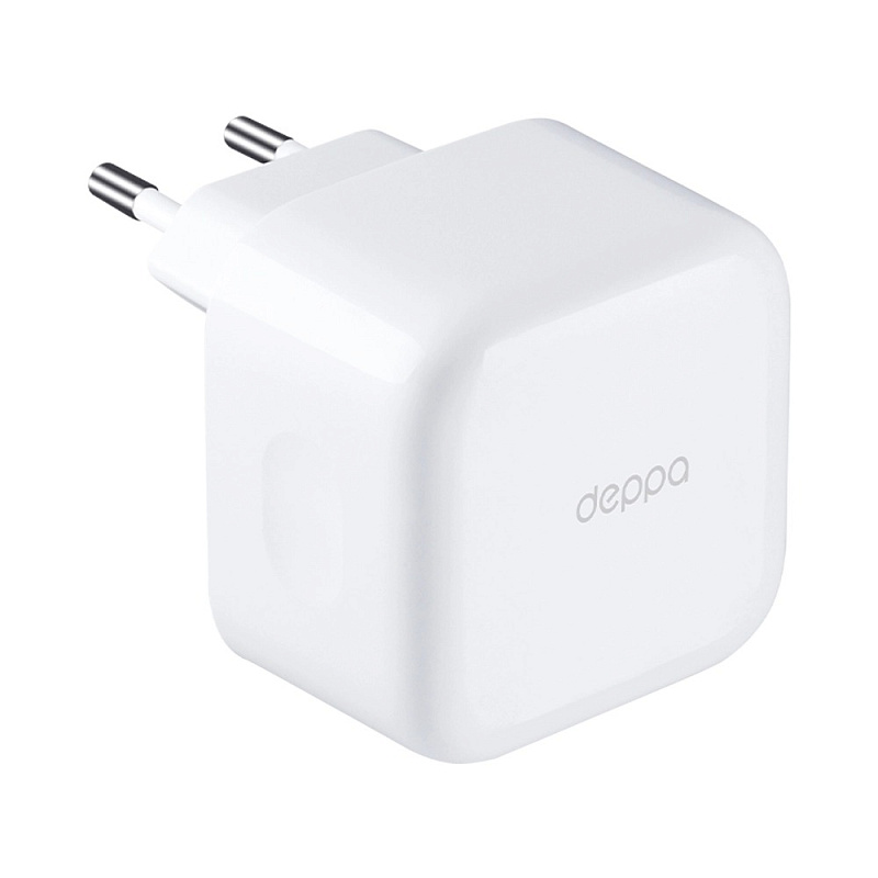 Сетевое зарядное устройство Deppa Wall Charger 2xUSB-C, белый