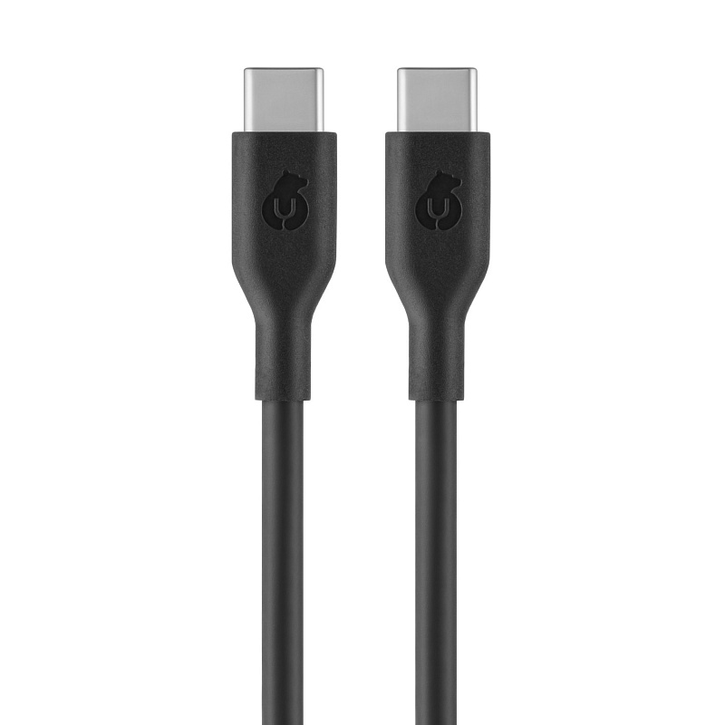 Зарядный кабель uBear Life USB-C/USB-C, 100W, 2м, чёрный