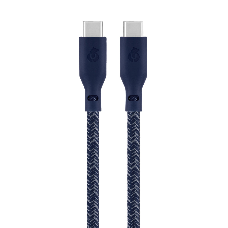 Зарядный кабель uBear Trend, USB-C/USB-С, 1,2м, синий